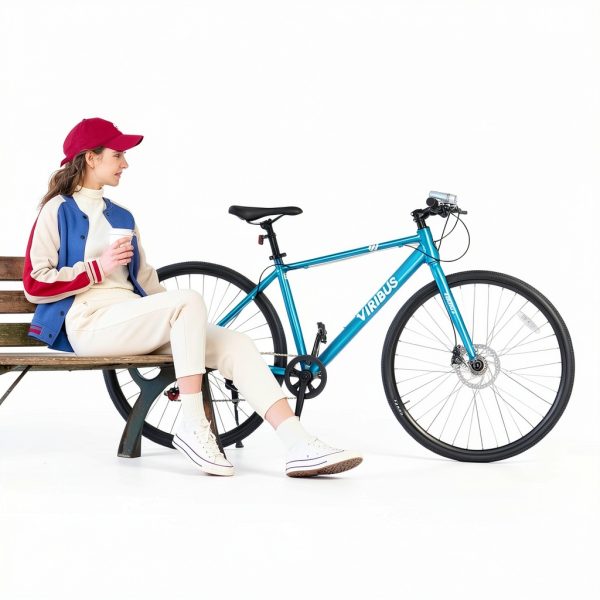Hybrid Bike Viribus Aluminum 7‑Speed for Adults-8