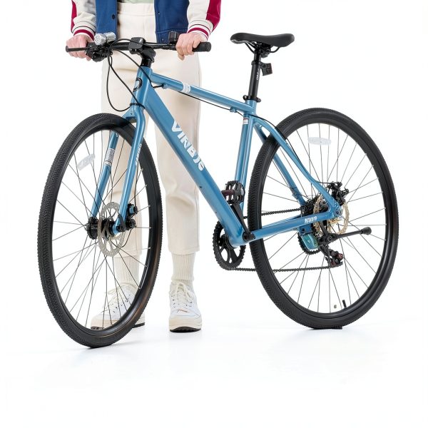 Hybrid Bike Viribus Aluminum 7‑Speed for Adults-4