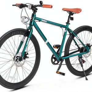 Hybrid Bike VIRIBUS Aluminum Vintage Blue-0